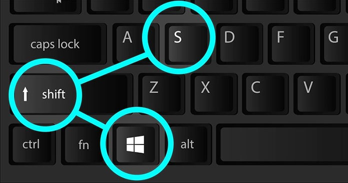 cách chụp màn hình máy tính bằng tổ hợp Windows + Shift + S