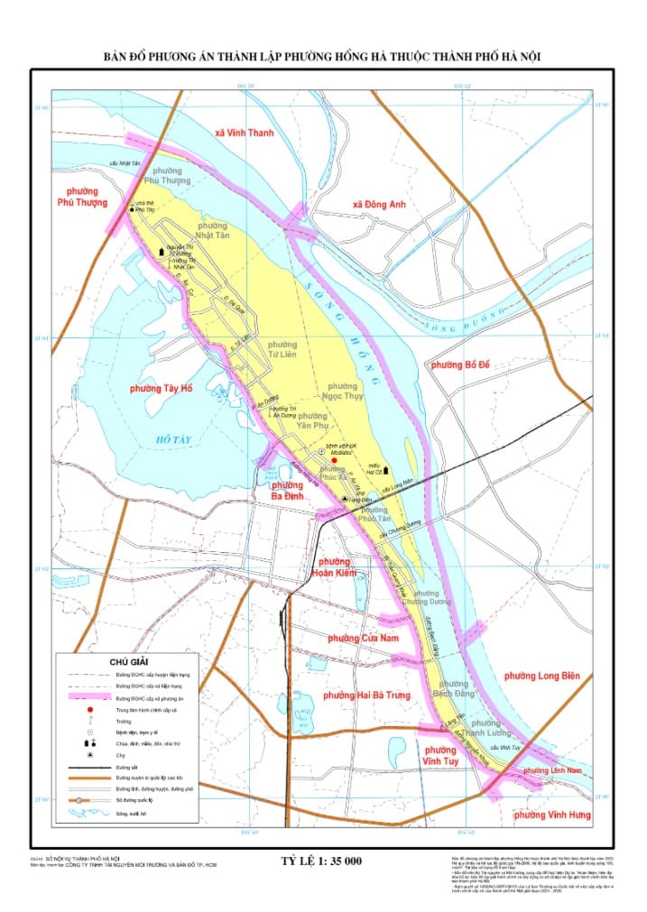 Bản đồ phường Hồng Hà