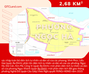Phường Ngọc Hà mới sau sáp nhập