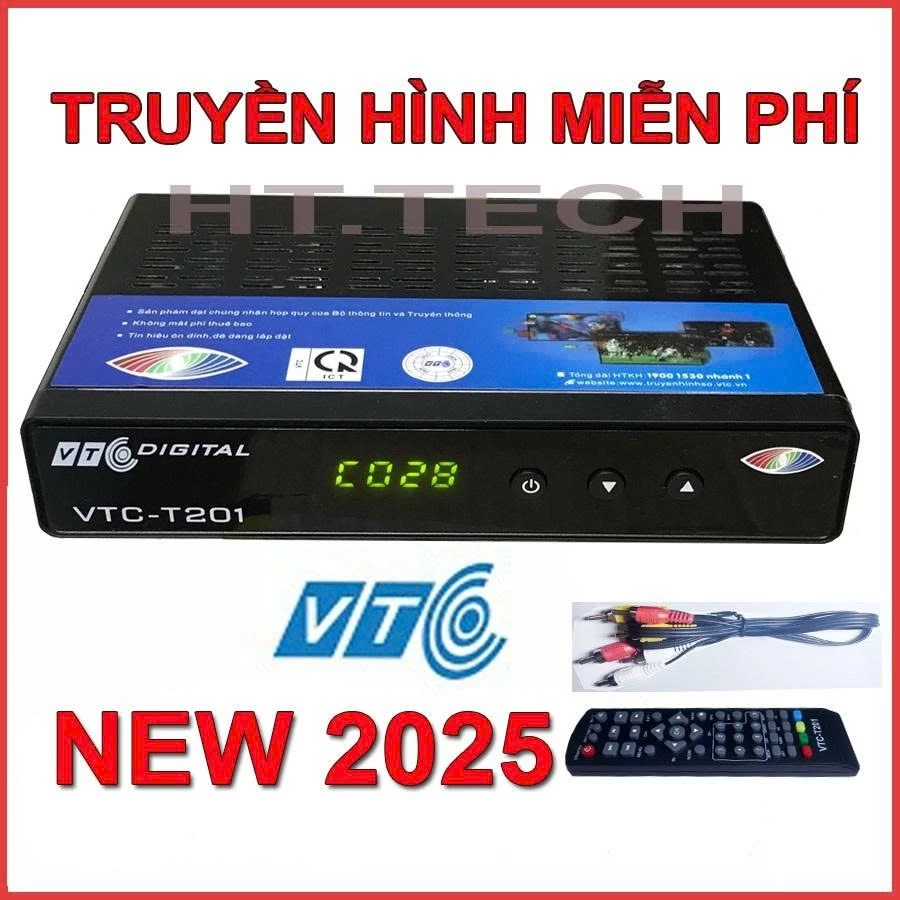 Đầu thu truyền hình số mặt đất dvb t2 VTC T201